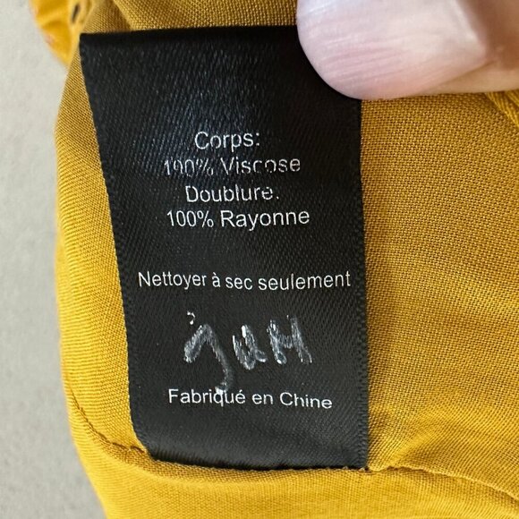 ASTR The Label Palazzo Pant Yellow Dot Wide Leg High Rise Lined - Picture 6 of 16